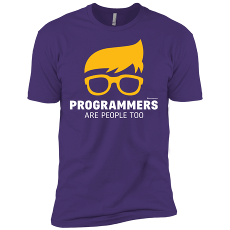 T-Shirts Purple Rush/ / X-Small Programmers Are People Too Men's Premium T-Shirt