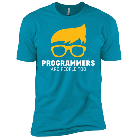 T-Shirts Turquoise / X-Small Programmers Are People Too Men's Premium T-Shirt