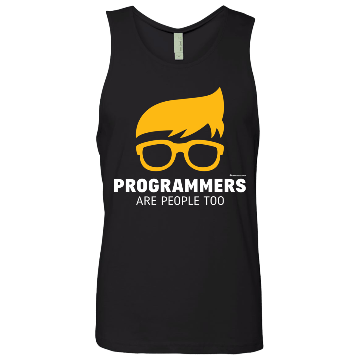 T-Shirts Black / Small Programmers Are People Too Men's Premium Tank Top