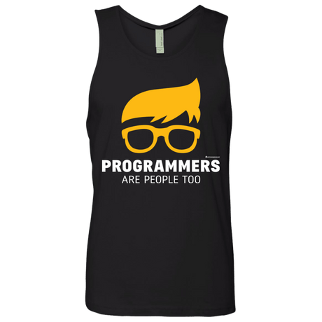 T-Shirts Black / Small Programmers Are People Too Men's Premium Tank Top