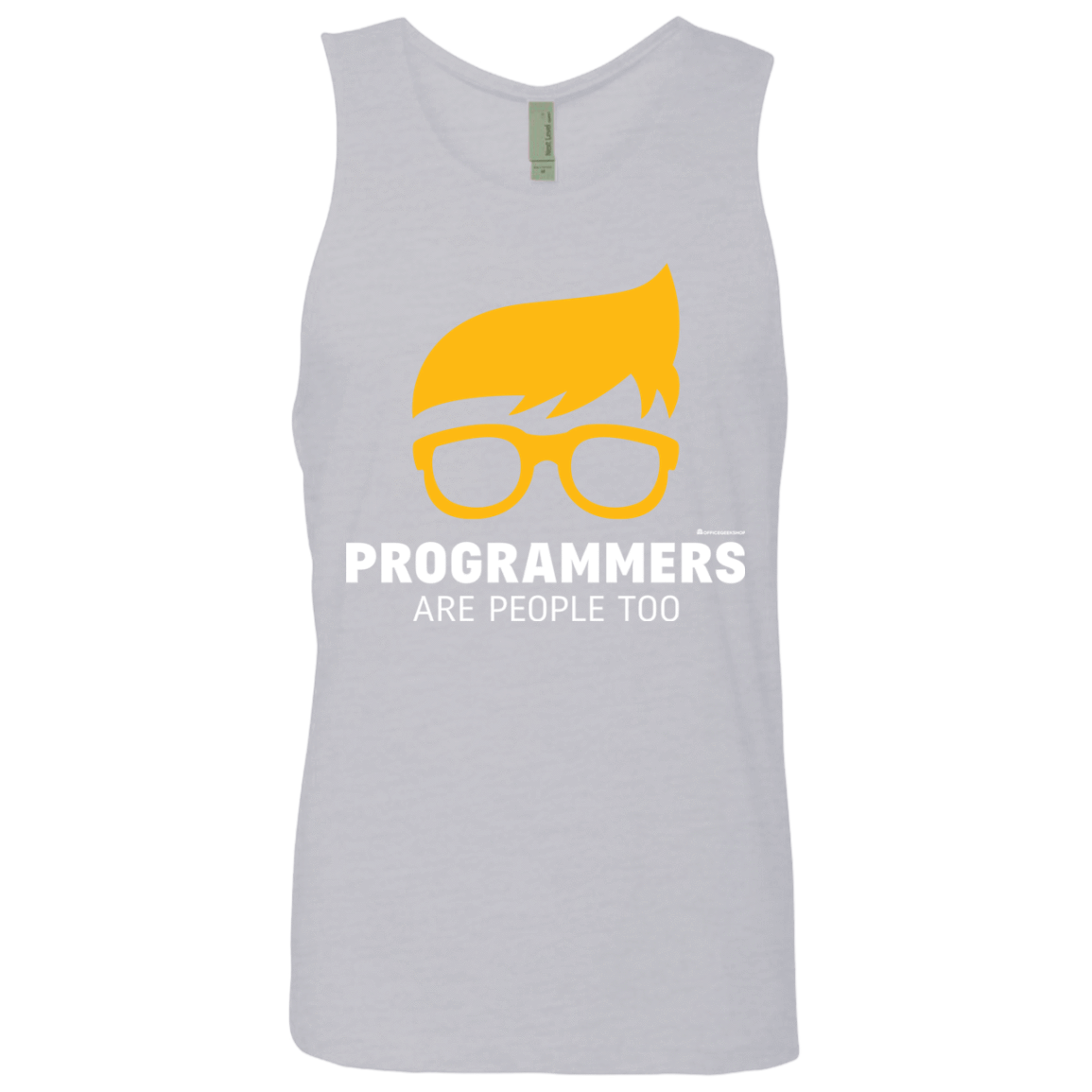 T-Shirts Heather Grey / Small Programmers Are People Too Men's Premium Tank Top