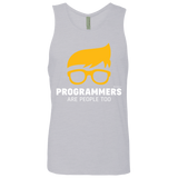 T-Shirts Heather Grey / Small Programmers Are People Too Men's Premium Tank Top