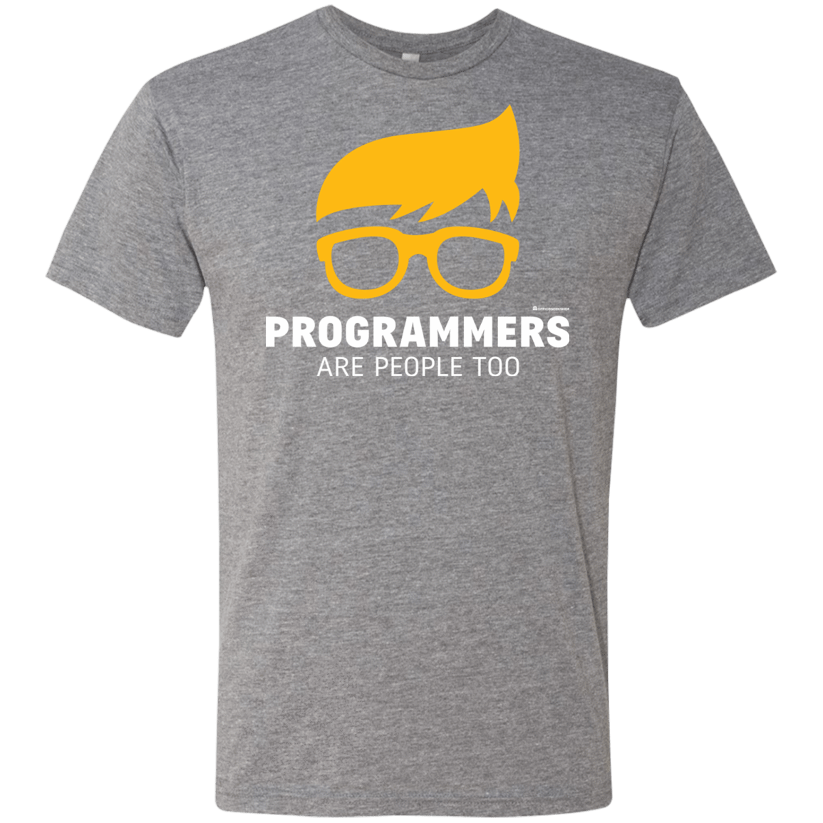 T-Shirts Premium Heather / Small Programmers Are People Too Men's Triblend T-Shirt