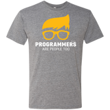 T-Shirts Premium Heather / Small Programmers Are People Too Men's Triblend T-Shirt