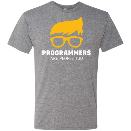 T-Shirts Premium Heather / Small Programmers Are People Too Men's Triblend T-Shirt