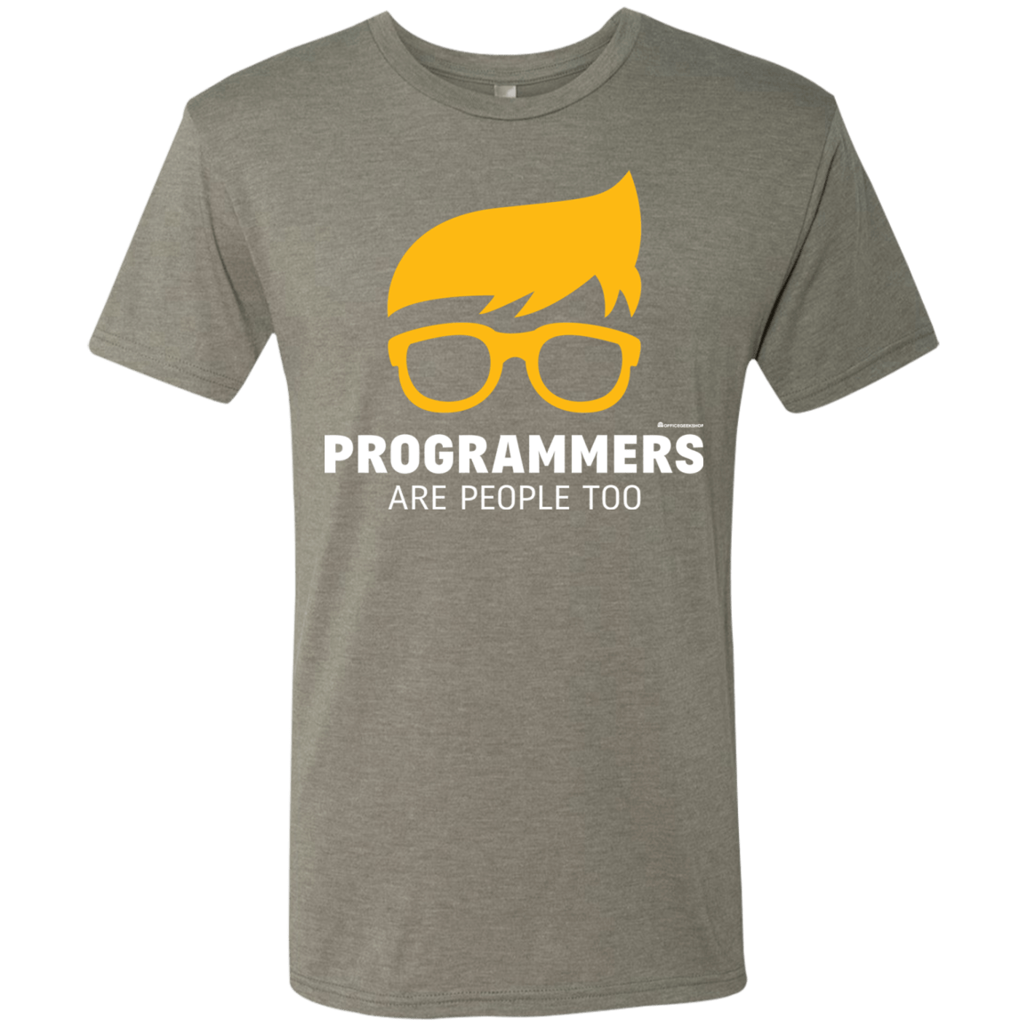 T-Shirts Venetian Grey / Small Programmers Are People Too Men's Triblend T-Shirt