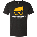 T-Shirts Vintage Black / Small Programmers Are People Too Men's Triblend T-Shirt