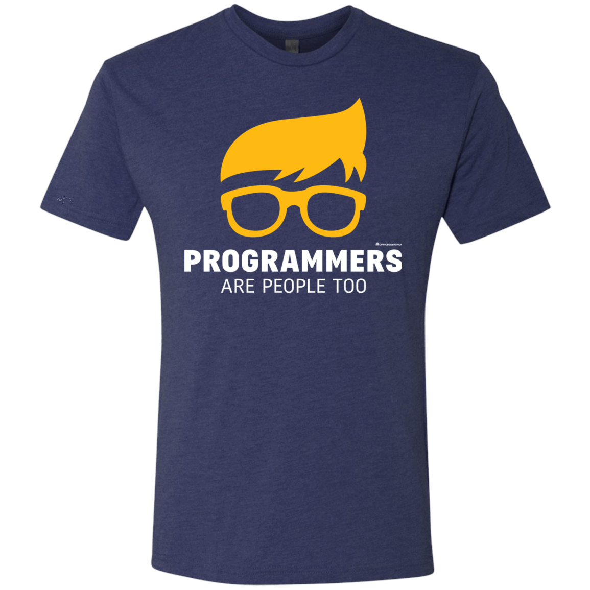 T-Shirts Vintage Navy / Small Programmers Are People Too Men's Triblend T-Shirt