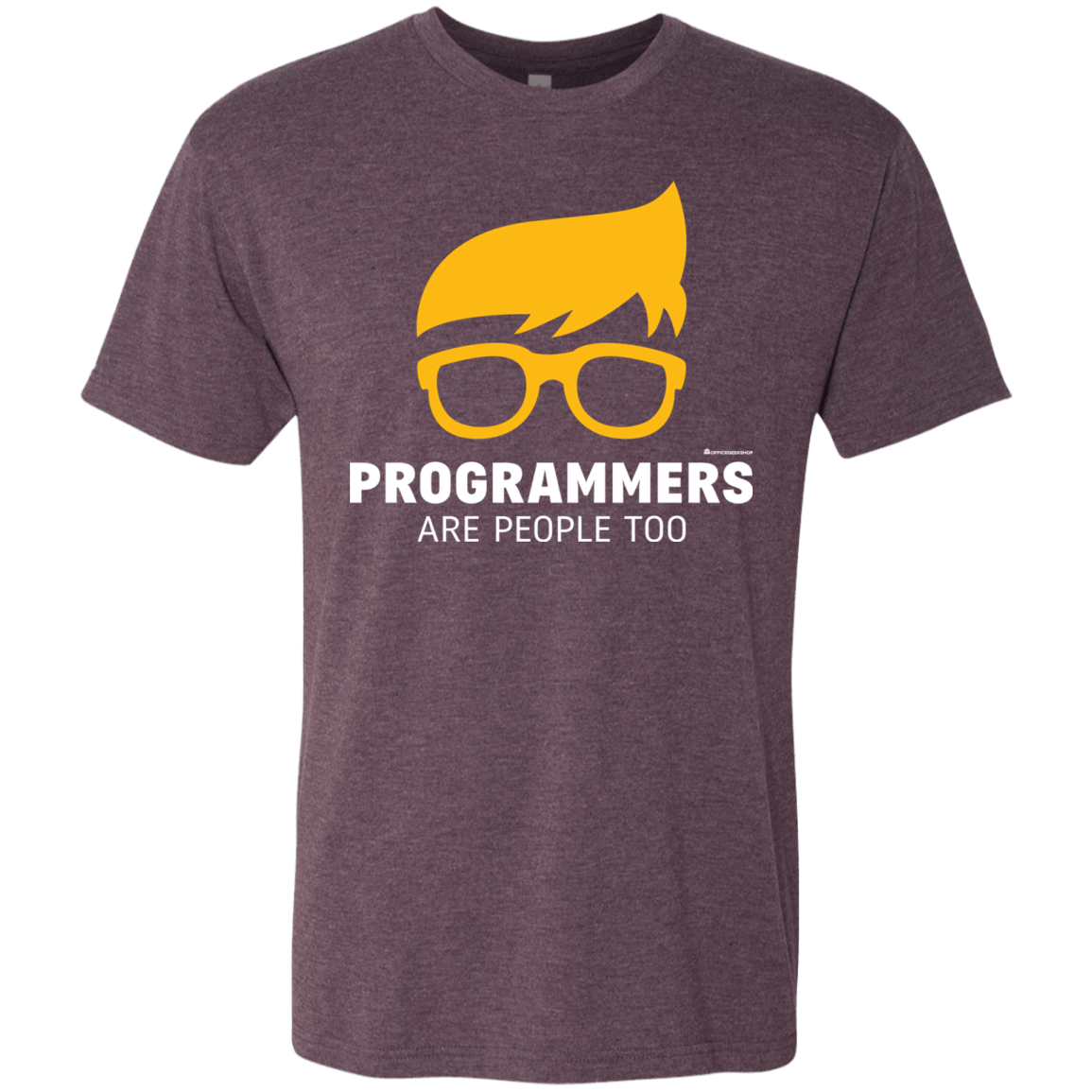 T-Shirts Vintage Purple / Small Programmers Are People Too Men's Triblend T-Shirt