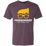T-Shirts Vintage Purple / Small Programmers Are People Too Men's Triblend T-Shirt