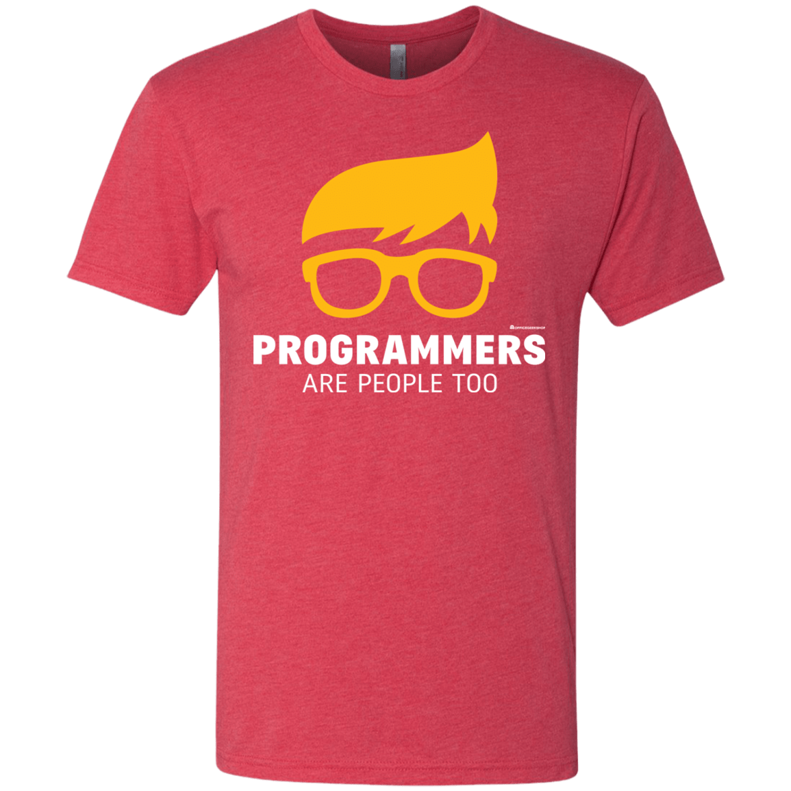 T-Shirts Vintage Red / Small Programmers Are People Too Men's Triblend T-Shirt