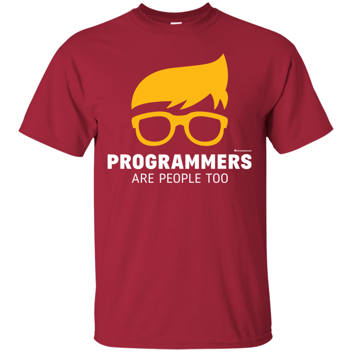 T-Shirts Cardinal / Small Programmers Are People Too T-Shirt