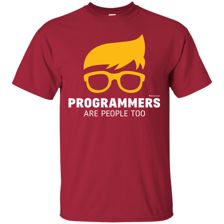 T-Shirts Cardinal / Small Programmers Are People Too T-Shirt