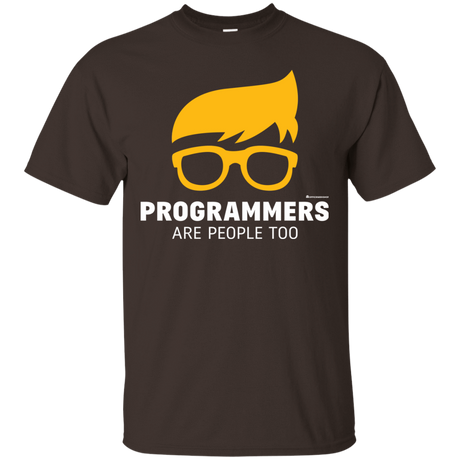 T-Shirts Dark Chocolate / Small Programmers Are People Too T-Shirt