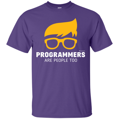 T-Shirts Purple / Small Programmers Are People Too T-Shirt