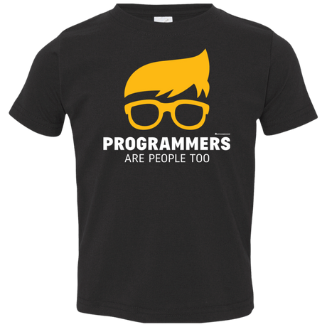 T-Shirts Black / 2T Programmers Are People Too Toddler Premium T-Shirt