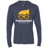 T-Shirts Vintage Navy / X-Small Programmers Are People Too Triblend Long Sleeve Hoodie Tee