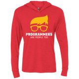 T-Shirts Vintage Red / X-Small Programmers Are People Too Triblend Long Sleeve Hoodie Tee