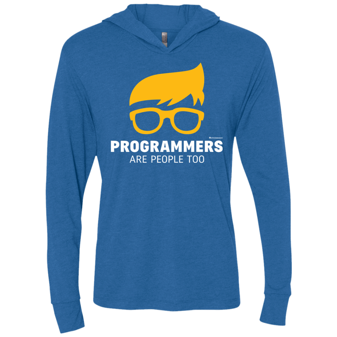 T-Shirts Vintage Royal / X-Small Programmers Are People Too Triblend Long Sleeve Hoodie Tee