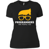 T-Shirts Black / X-Small Programmers Are People Too Women's Premium T-Shirt