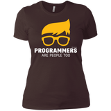 T-Shirts Dark Chocolate / X-Small Programmers Are People Too Women's Premium T-Shirt