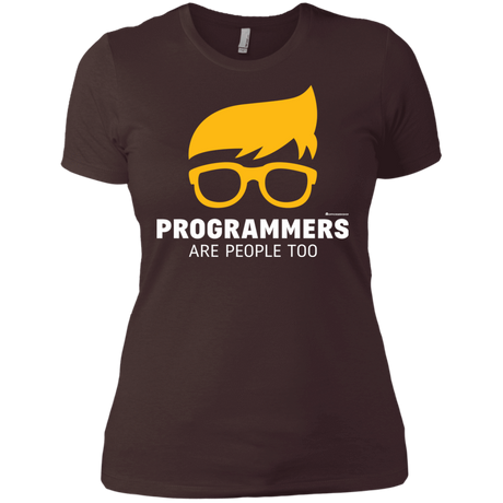 T-Shirts Dark Chocolate / X-Small Programmers Are People Too Women's Premium T-Shirt