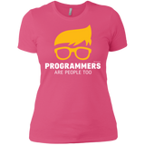 T-Shirts Hot Pink / X-Small Programmers Are People Too Women's Premium T-Shirt