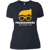 T-Shirts Indigo / X-Small Programmers Are People Too Women's Premium T-Shirt