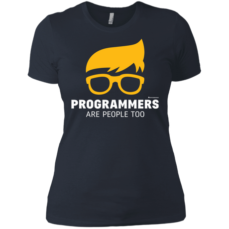 T-Shirts Indigo / X-Small Programmers Are People Too Women's Premium T-Shirt