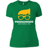 T-Shirts Kelly Green / X-Small Programmers Are People Too Women's Premium T-Shirt