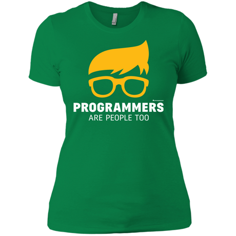 T-Shirts Kelly Green / X-Small Programmers Are People Too Women's Premium T-Shirt