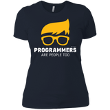 T-Shirts Midnight Navy / X-Small Programmers Are People Too Women's Premium T-Shirt