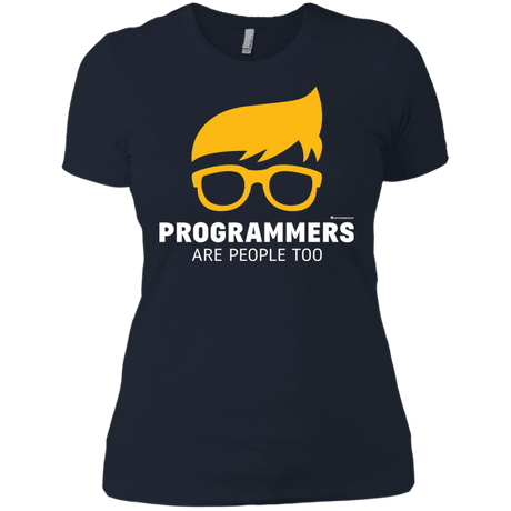 T-Shirts Midnight Navy / X-Small Programmers Are People Too Women's Premium T-Shirt