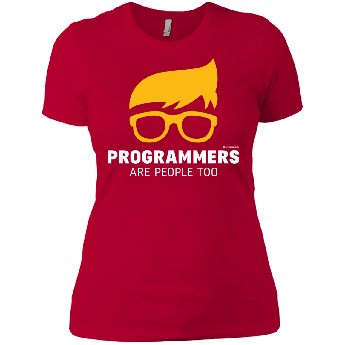 T-Shirts Red / X-Small Programmers Are People Too Women's Premium T-Shirt