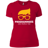 T-Shirts Red / X-Small Programmers Are People Too Women's Premium T-Shirt