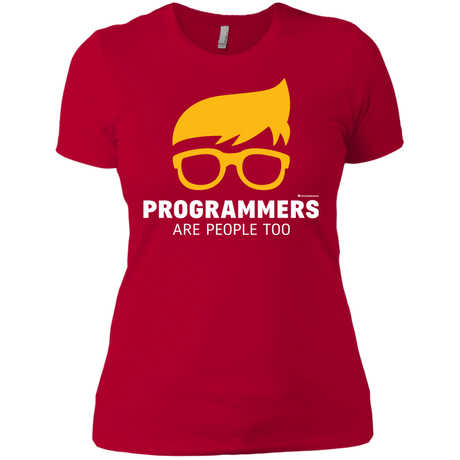 T-Shirts Red / X-Small Programmers Are People Too Women's Premium T-Shirt