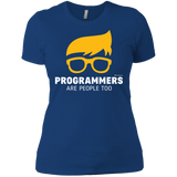 T-Shirts Royal / X-Small Programmers Are People Too Women's Premium T-Shirt