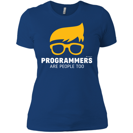T-Shirts Royal / X-Small Programmers Are People Too Women's Premium T-Shirt