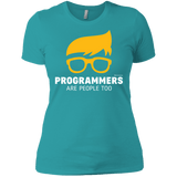 T-Shirts Tahiti Blue / X-Small Programmers Are People Too Women's Premium T-Shirt