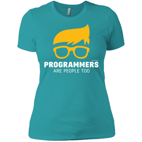 T-Shirts Tahiti Blue / X-Small Programmers Are People Too Women's Premium T-Shirt