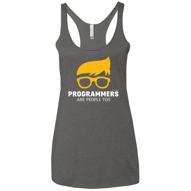 T-Shirts Premium Heather / X-Small Programmers Are People Too Women's Triblend Racerback Tank