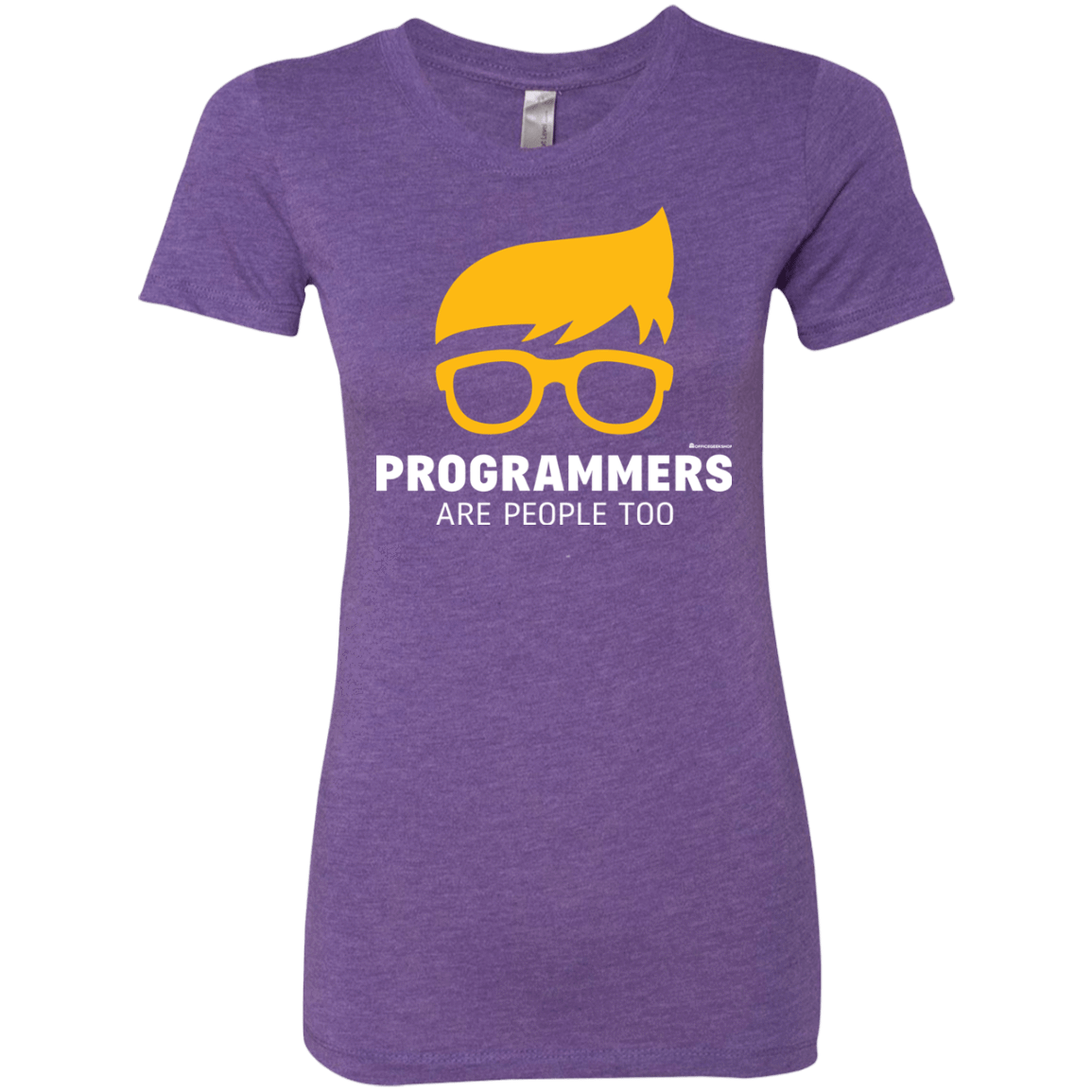 T-Shirts Purple Rush / Small Programmers Are People Too Women's Triblend T-Shirt