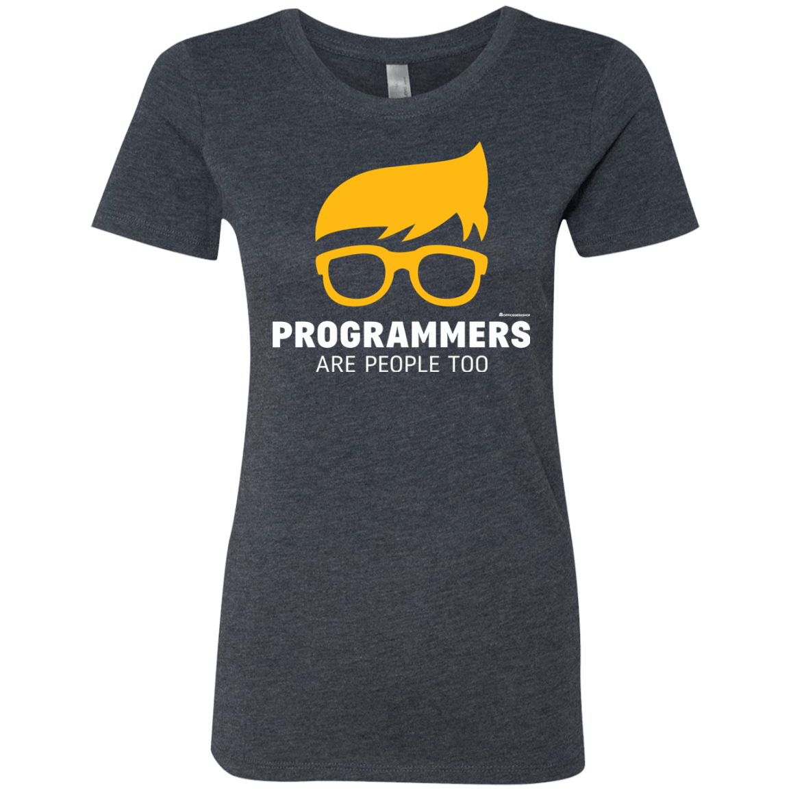 T-Shirts Vintage Navy / Small Programmers Are People Too Women's Triblend T-Shirt