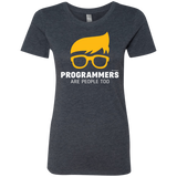 T-Shirts Vintage Navy / Small Programmers Are People Too Women's Triblend T-Shirt