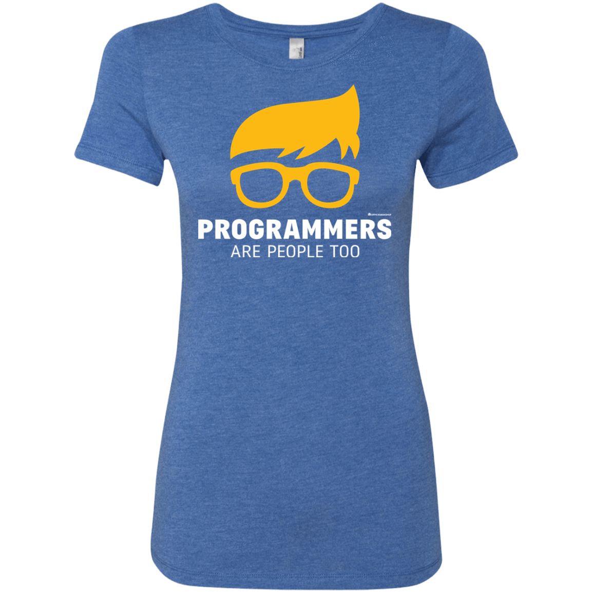 T-Shirts Vintage Royal / Small Programmers Are People Too Women's Triblend T-Shirt