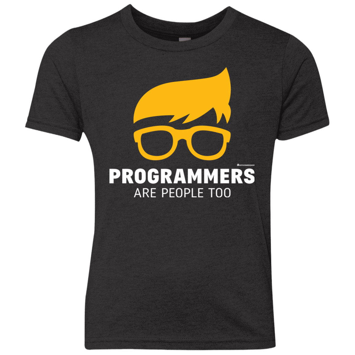 T-Shirts Vintage Black / YXS Programmers Are People Too Youth Triblend T-Shirt