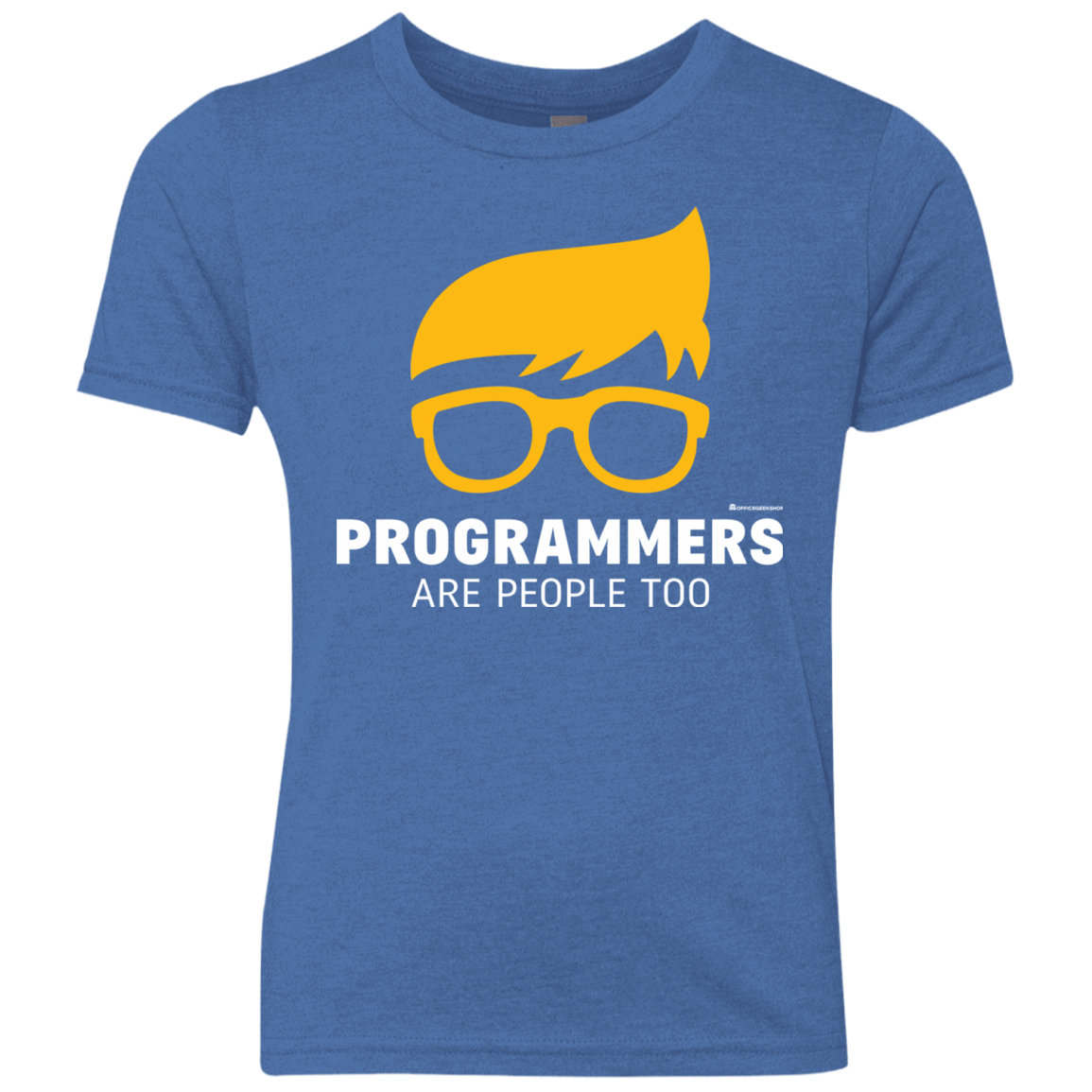 T-Shirts Vintage Royal / YXS Programmers Are People Too Youth Triblend T-Shirt