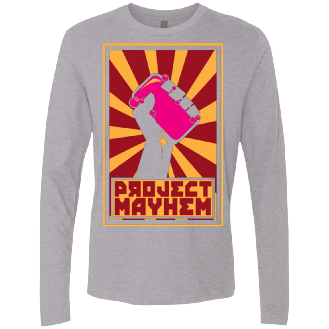 T-Shirts Heather Grey / Small Project Mayhem Men's Premium Long Sleeve