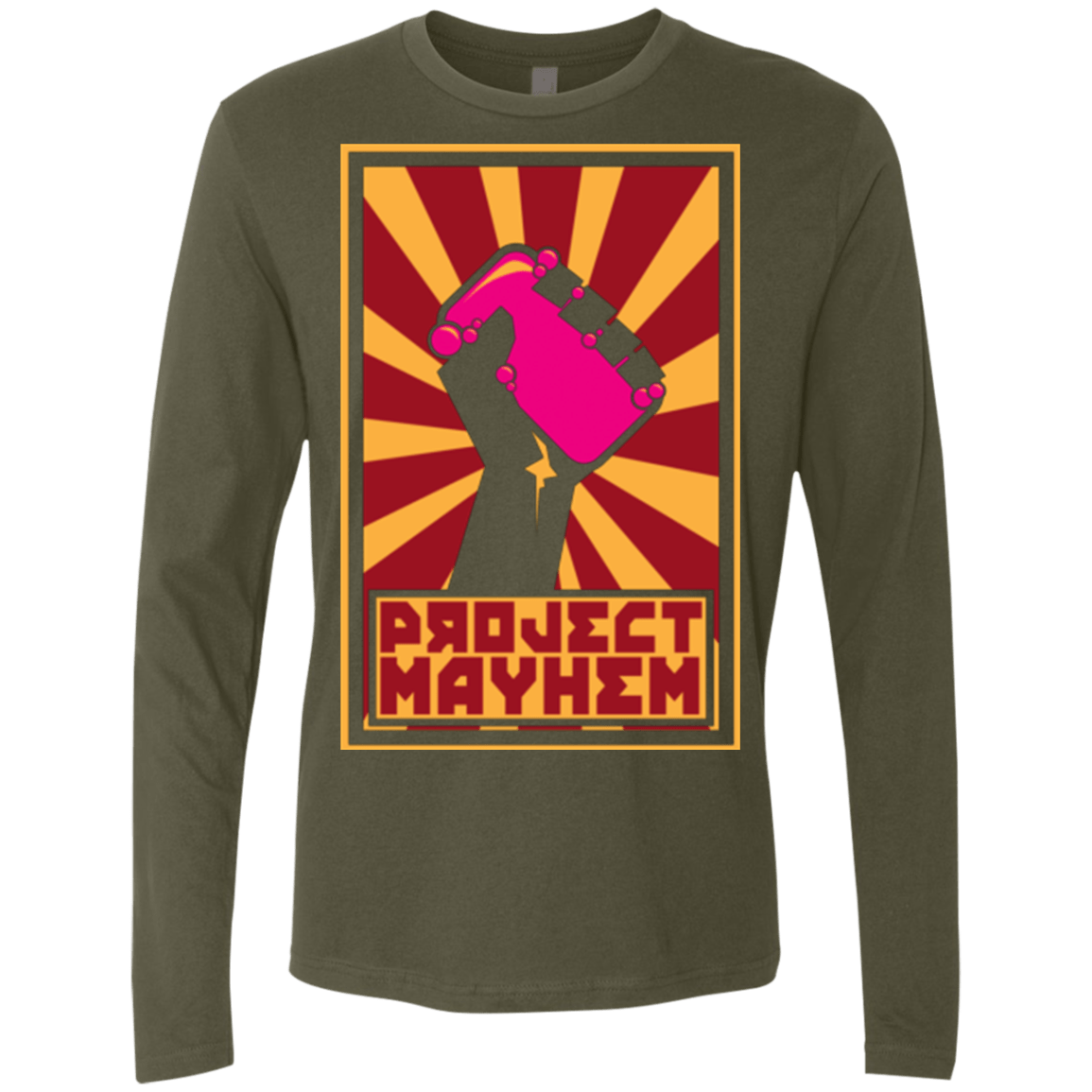 T-Shirts Military Green / Small Project Mayhem Men's Premium Long Sleeve