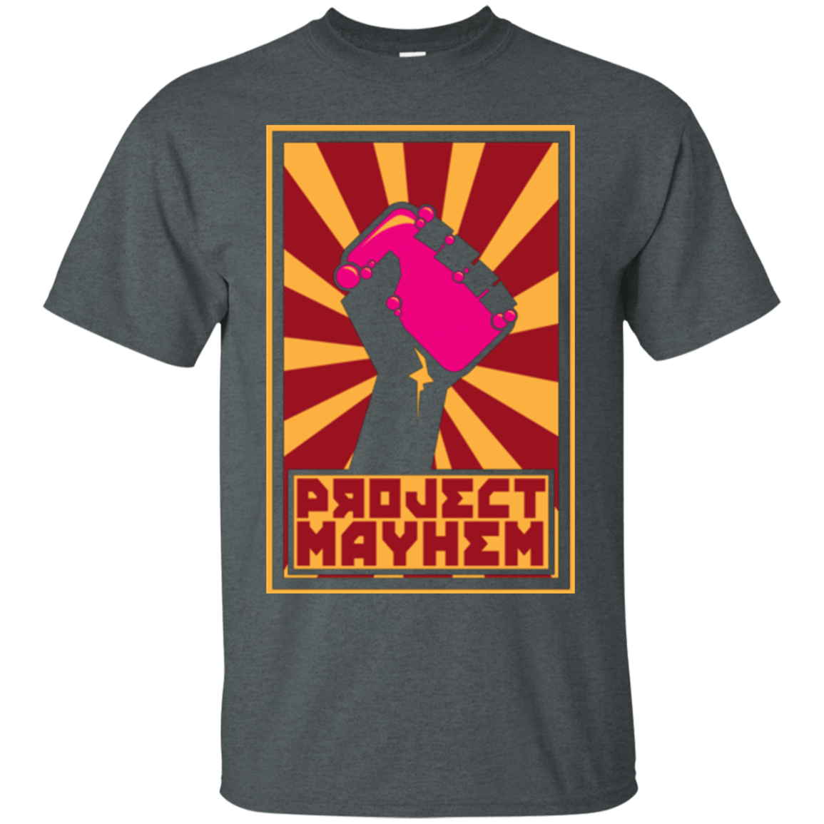 T-Shirts Dark Heather / Small Project Mayhem T-Shirt